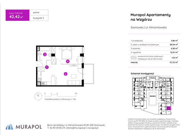 Mieszkanie w inwestycji Murapol Apartamenty Na Wzgórzu, symbol 5.B.0.10 » nportal.pl