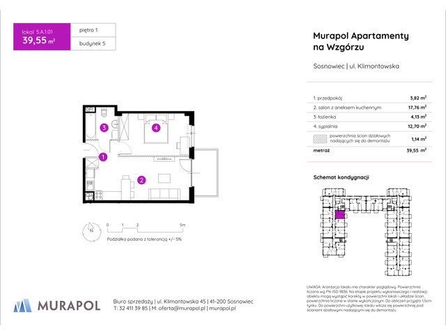 Mieszkanie w inwestycji Murapol Apartamenty Na Wzgórzu, symbol 5.A.1.01 » nportal.pl
