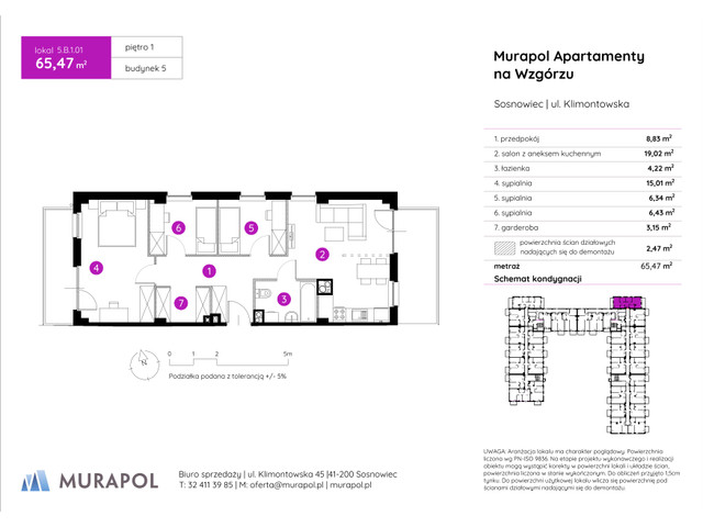 Mieszkanie w inwestycji Murapol Apartamenty Na Wzgórzu, symbol 5.B.1.01 » nportal.pl