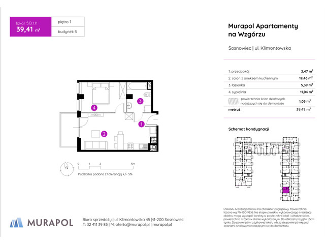 Mieszkanie w inwestycji Murapol Apartamenty Na Wzgórzu, symbol 5.B.1.11 » nportal.pl