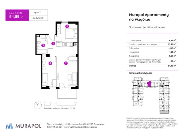 Mieszkanie w inwestycji Murapol Apartamenty Na Wzgórzu, symbol 5.A.2.12 » nportal.pl