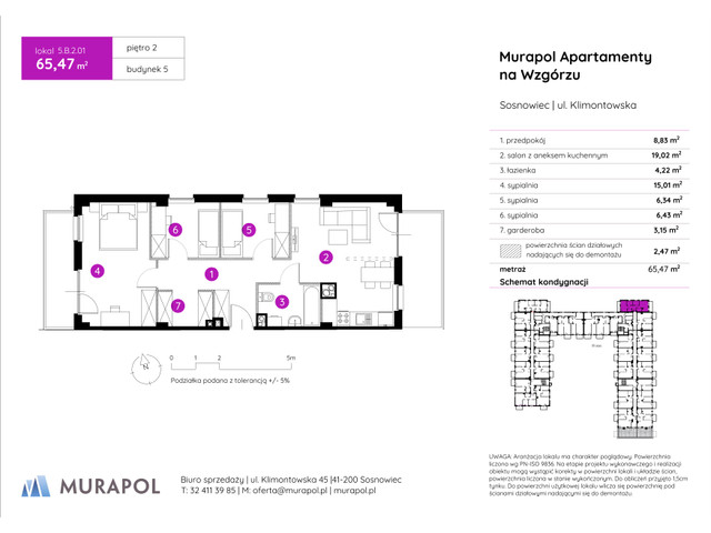 Mieszkanie w inwestycji Murapol Apartamenty Na Wzgórzu, symbol 5.B.2.01 » nportal.pl