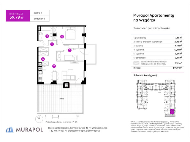 Mieszkanie w inwestycji Murapol Apartamenty Na Wzgórzu, symbol 5.B.2.08 » nportal.pl