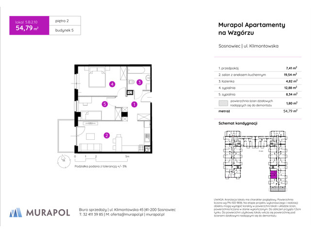 Mieszkanie w inwestycji Murapol Apartamenty Na Wzgórzu, symbol 5.B.2.10 » nportal.pl