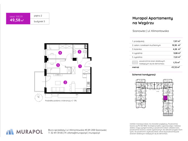 Mieszkanie w inwestycji Murapol Apartamenty Na Wzgórzu, symbol 5.B.2.11 » nportal.pl