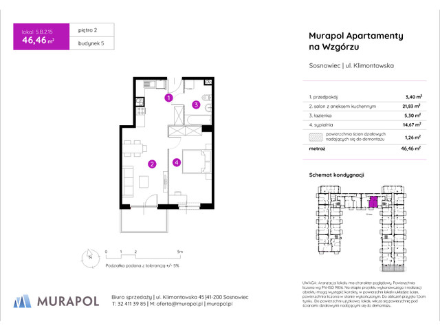Mieszkanie w inwestycji Murapol Apartamenty Na Wzgórzu, symbol 5.B.2.15 » nportal.pl