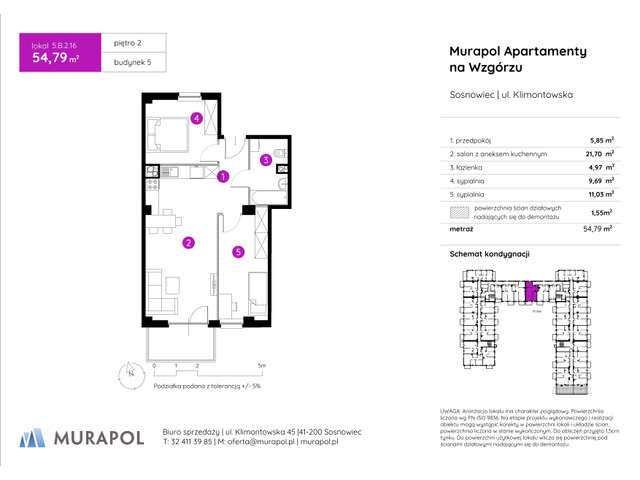 Mieszkanie w inwestycji Murapol Apartamenty Na Wzgórzu, symbol 5.B.2.16 » nportal.pl
