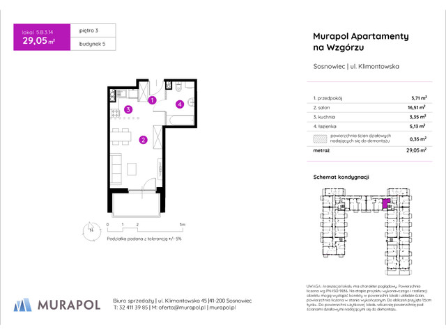 Mieszkanie w inwestycji Murapol Apartamenty Na Wzgórzu, symbol 5.B.3.14 » nportal.pl
