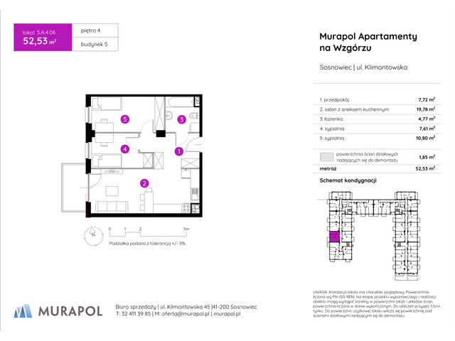 Mieszkanie w inwestycji Murapol Apartamenty Na Wzgórzu, symbol 5.A.4.06 » nportal.pl