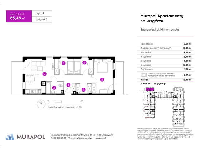 Mieszkanie w inwestycji Murapol Apartamenty Na Wzgórzu, symbol 5.A.4.10 » nportal.pl