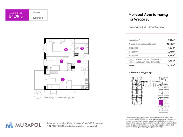 Mieszkanie w inwestycji Murapol Apartamenty Na Wzgórzu, symbol 5.B.4.10 » nportal.pl