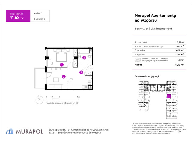 Mieszkanie w inwestycji Murapol Apartamenty Na Wzgórzu, symbol 5.B.4.12 » nportal.pl