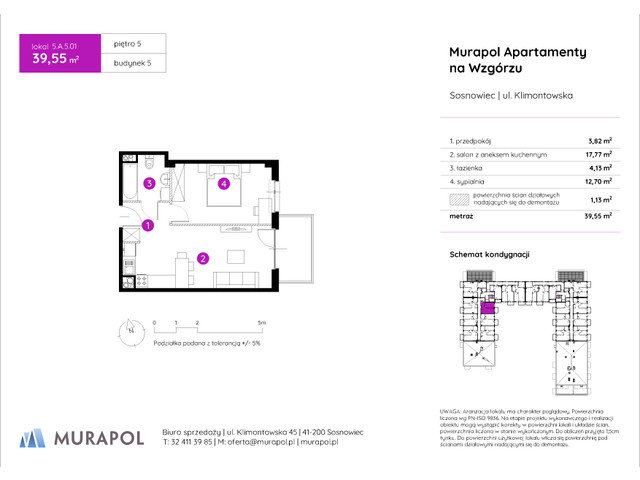 Mieszkanie w inwestycji Murapol Apartamenty Na Wzgórzu, symbol 5.A.5.01 » nportal.pl