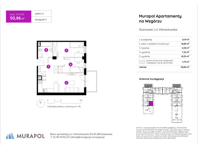 Mieszkanie w inwestycji Murapol Apartamenty Na Wzgórzu, symbol 5.A.5.03 » nportal.pl