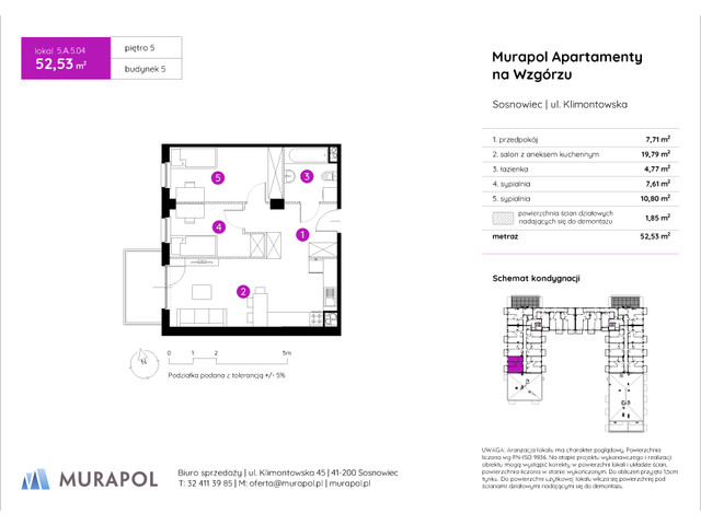 Mieszkanie w inwestycji Murapol Apartamenty Na Wzgórzu, symbol 5.A.5.04 » nportal.pl