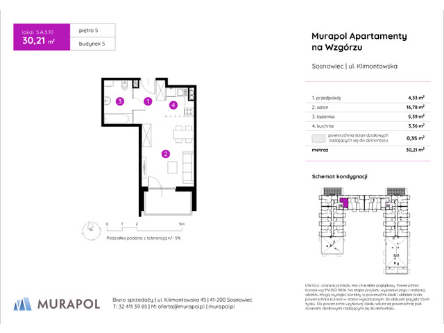 Mieszkanie w inwestycji Murapol Apartamenty Na Wzgórzu, symbol 5.A.5.10 » nportal.pl