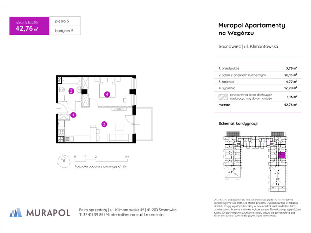 Mieszkanie w inwestycji Murapol Apartamenty Na Wzgórzu, symbol 5.B.5.03 » nportal.pl