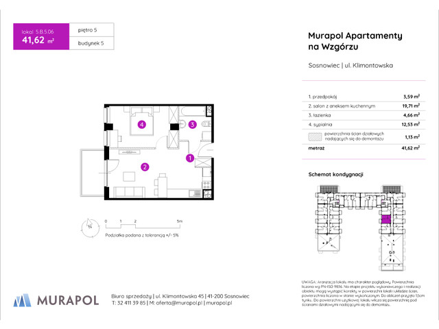 Mieszkanie w inwestycji Murapol Apartamenty Na Wzgórzu, symbol 5.B.5.06 » nportal.pl