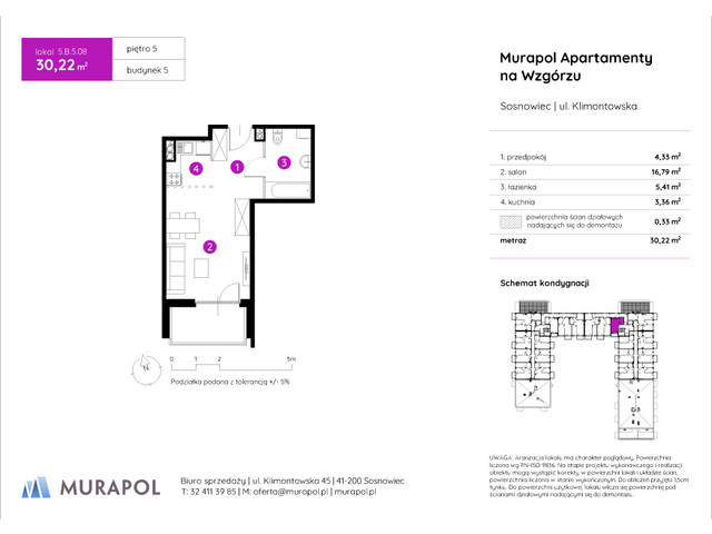 Mieszkanie w inwestycji Murapol Apartamenty Na Wzgórzu, symbol 5.B.5.08 » nportal.pl