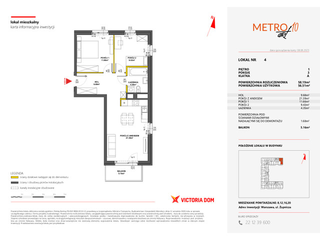 Mieszkanie w inwestycji METRO ART, symbol 10M.4 » nportal.pl