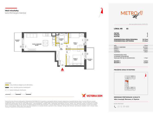Mieszkanie w inwestycji METRO ART, symbol 10M.66 » nportal.pl