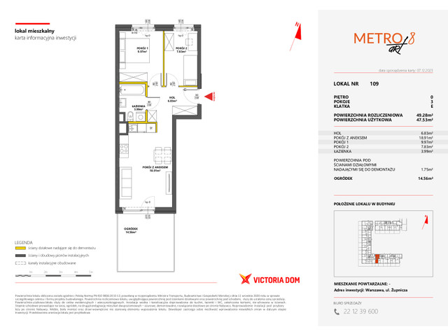 Mieszkanie w inwestycji METRO ART, symbol 8M.109 » nportal.pl