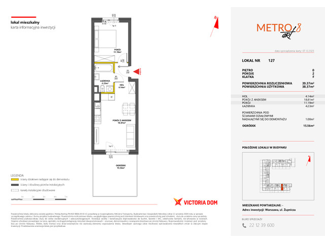 Mieszkanie w inwestycji METRO ART, symbol 8M.127 » nportal.pl