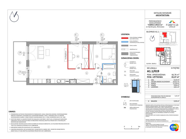 Mieszkanie w inwestycji Fabrica Ursus, symbol A1.1/019 » nportal.pl