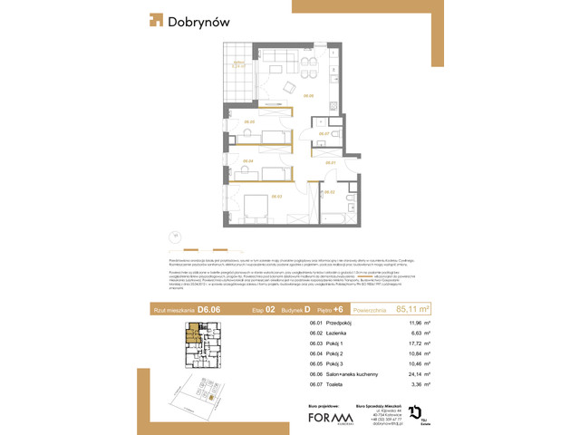 Mieszkanie w inwestycji DOBRYNÓW, symbol D6.06 » nportal.pl