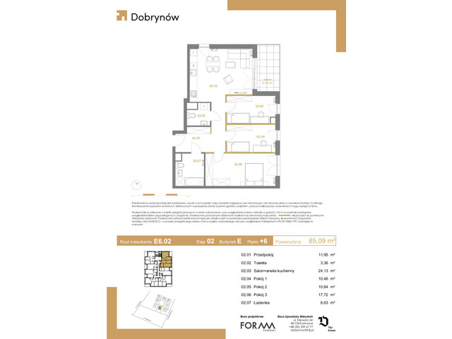 Mieszkanie w inwestycji DOBRYNÓW, symbol E6.02 » nportal.pl
