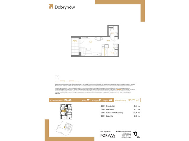 Mieszkanie w inwestycji DOBRYNÓW, symbol F6.06 » nportal.pl