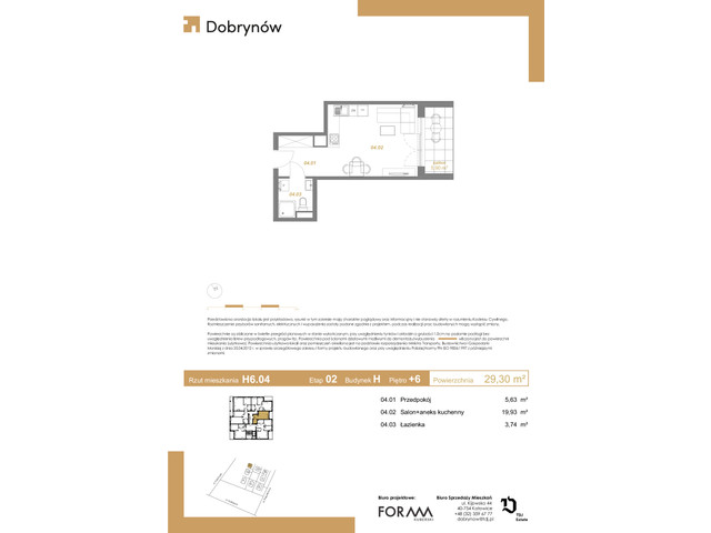 Mieszkanie w inwestycji DOBRYNÓW, symbol H6.04 » nportal.pl