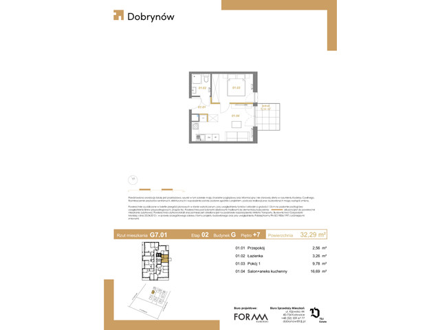 Mieszkanie w inwestycji DOBRYNÓW, symbol G7.01 » nportal.pl