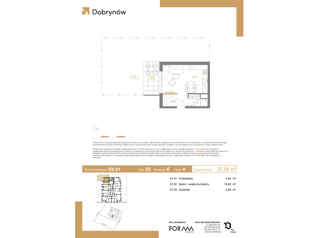 Mieszkanie w inwestycji DOBRYNÓW, symbol E0.01 » nportal.pl