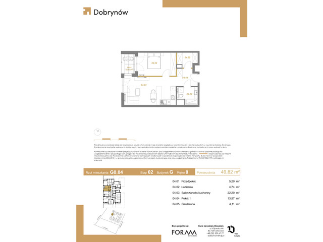 Mieszkanie w inwestycji DOBRYNÓW, symbol G0.04 » nportal.pl