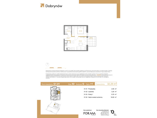 Mieszkanie w inwestycji DOBRYNÓW, symbol G1.01 » nportal.pl