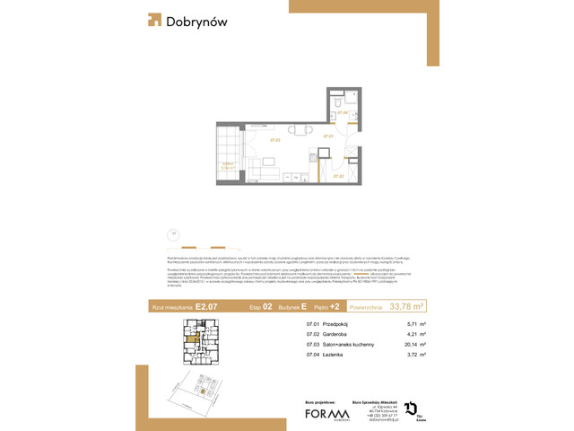 Mieszkanie w inwestycji DOBRYNÓW, symbol E2.07 » nportal.pl
