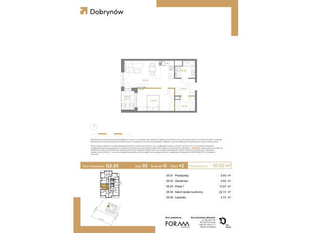 Mieszkanie w inwestycji DOBRYNÓW, symbol G2.05 » nportal.pl