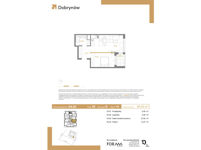 Mieszkanie w inwestycji DOBRYNÓW, symbol D4.03 » nportal.pl