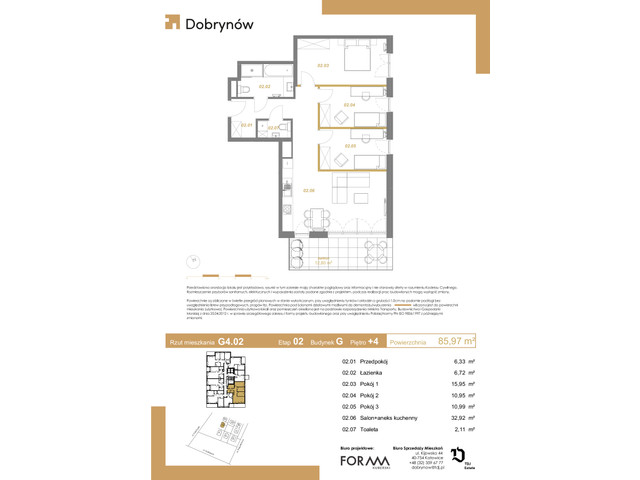 Mieszkanie w inwestycji DOBRYNÓW, symbol G4.02 » nportal.pl