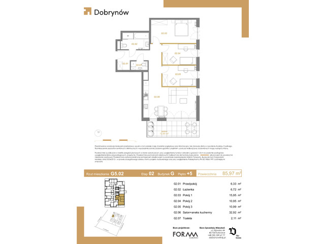 Mieszkanie w inwestycji DOBRYNÓW, symbol G5.02 » nportal.pl