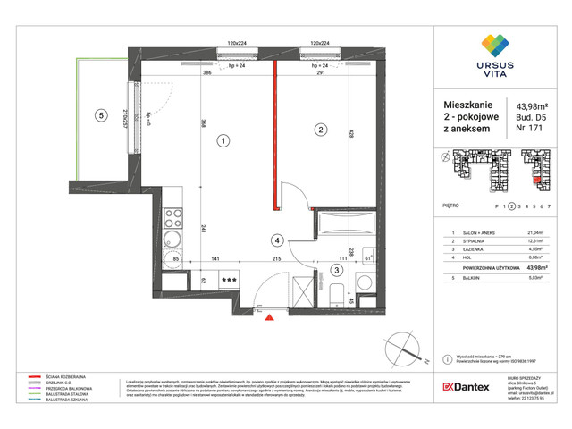 Mieszkanie w inwestycji Ursus Vita, symbol UV_D4D5-M171 » nportal.pl