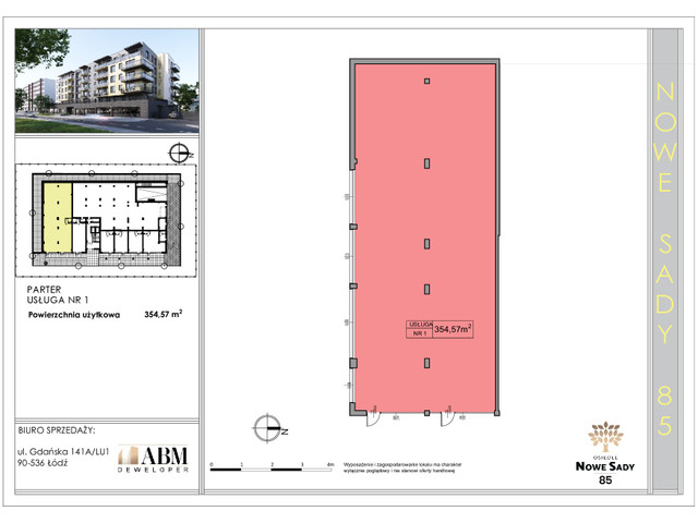 Komercyjne w inwestycji Nowe Sady 85, symbol W.U1. » nportal.pl