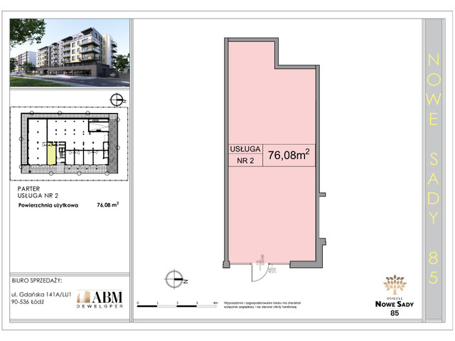 Komercyjne w inwestycji Nowe Sady 85, symbol W.U2 » nportal.pl
