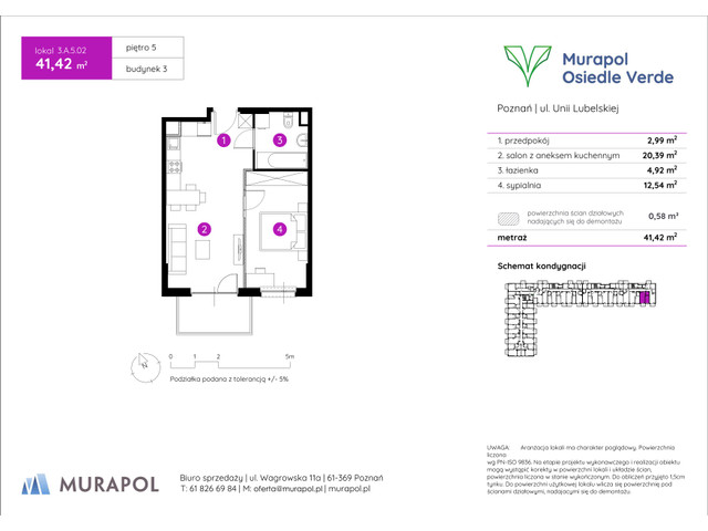 Mieszkanie w inwestycji Murapol Osiedle Verde, symbol 3.A.5.02 » nportal.pl