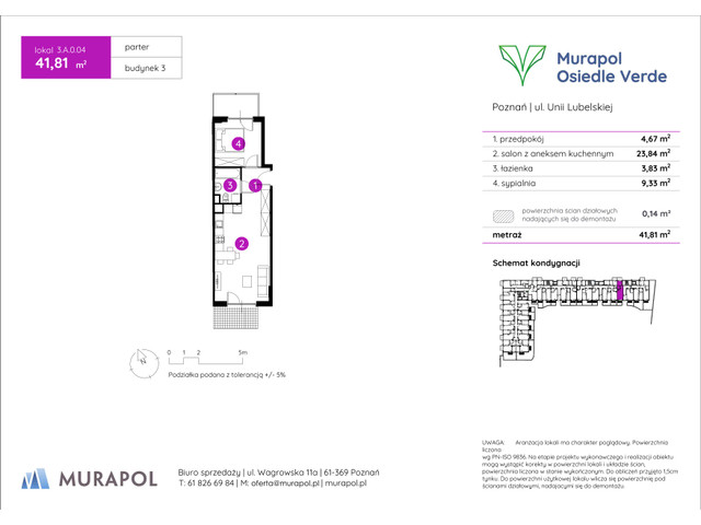 Mieszkanie w inwestycji Murapol Osiedle Verde, symbol 3.A.0.04 » nportal.pl