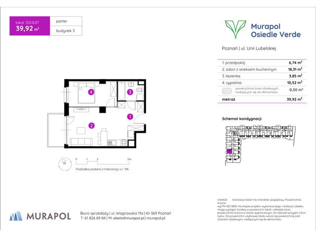 Mieszkanie w inwestycji Murapol Osiedle Verde, symbol 3.D.0.07 » nportal.pl