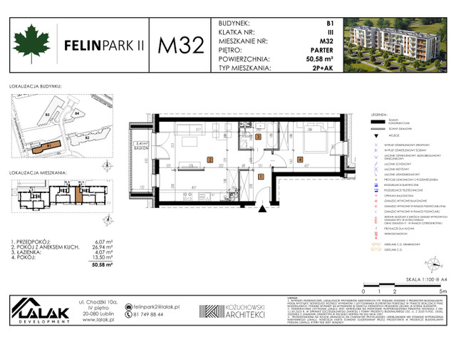 Mieszkanie w inwestycji Felin Park II, budynek Promocja, symbol B1_M32/P » nportal.pl