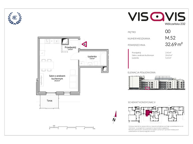 Mieszkanie w inwestycji VISAVIS, symbol 00.M.52 » nportal.pl
