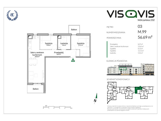 Mieszkanie w inwestycji VISAVIS, symbol 03.M.99 » nportal.pl